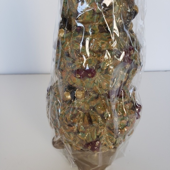 NWT - 10" Wax Burning Candle Three Tier Topiary with Clay Pot Bottom - Picture 5 of 8